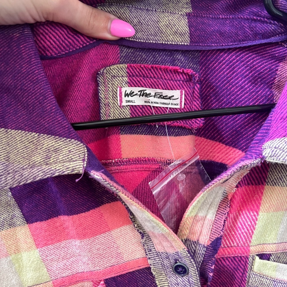 We The Free - NWOT So Long Summer Plaid Top - Picture 5 of 5